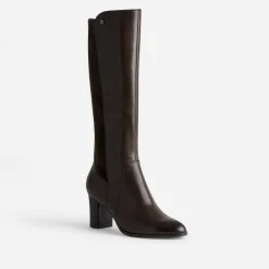 Botte en cuir bi matière^Caprice