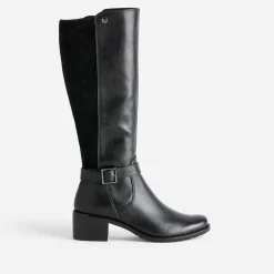 Botte e cuir bi matière^Caprice Discount