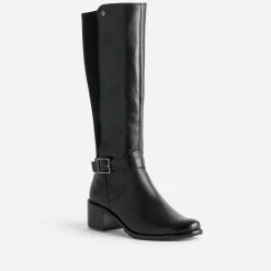 Botte e cuir bi matière^Caprice Discount