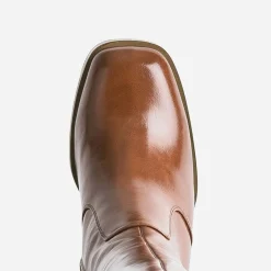 Botte cognac éco-conçue à plateforme^Eram Best