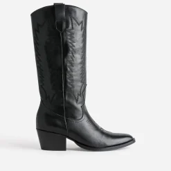 Botte e cuir éco-conçue esprit santiag^Texto Hot