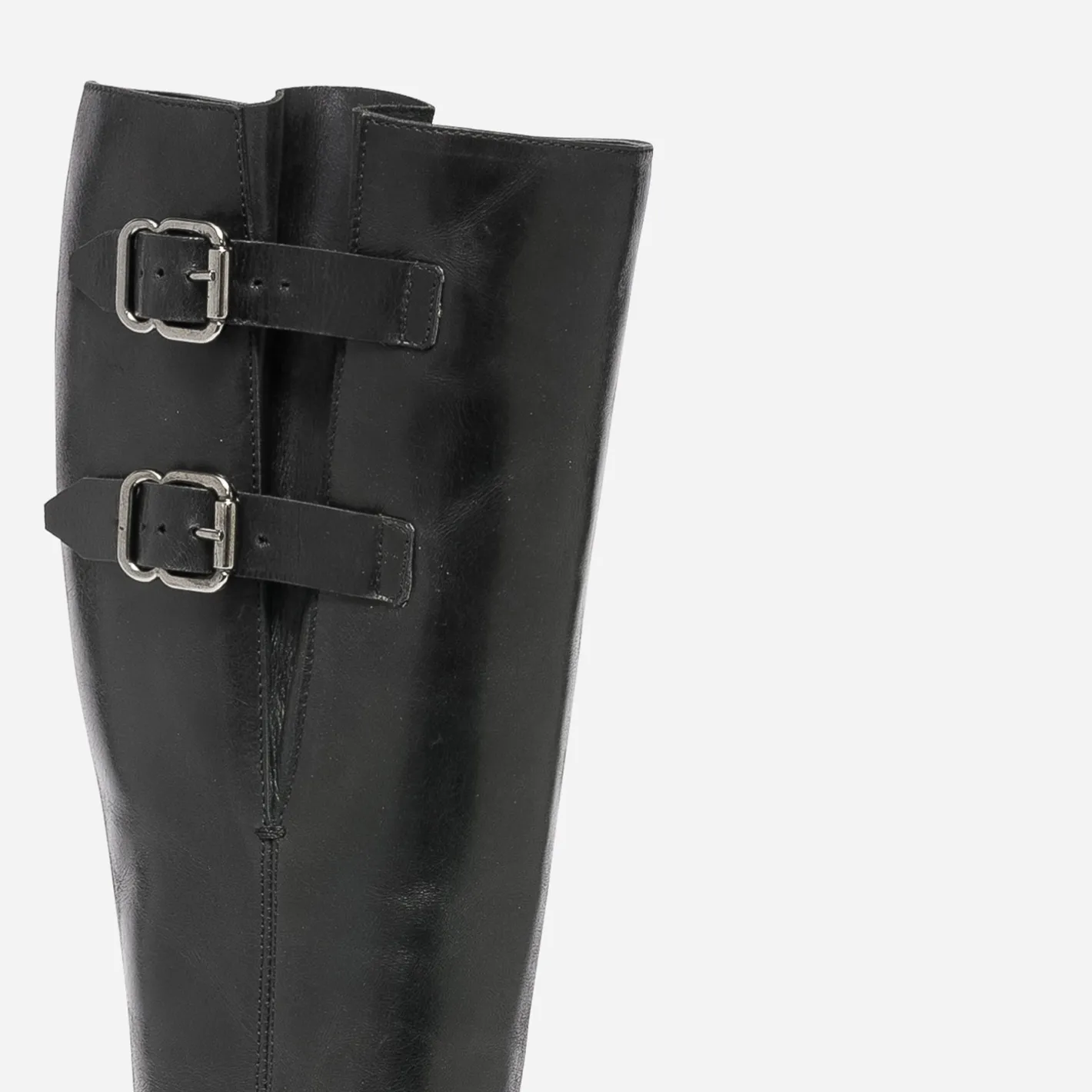 Botte e en cuir à double boucle^Eram New