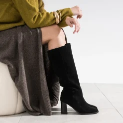 Botte e en cuir velours^Eram Clearance