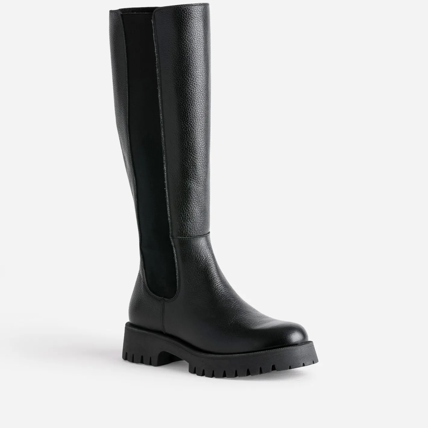 Botte e cuir éco-conçue semelle crantée^Texto New
