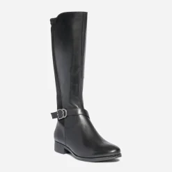 Botte plate e en cuir^Caprice Discount