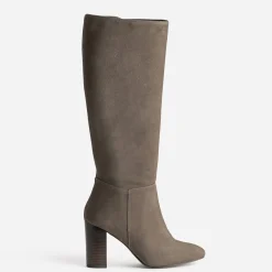 Botte taupe cuir velours^Eram Sale