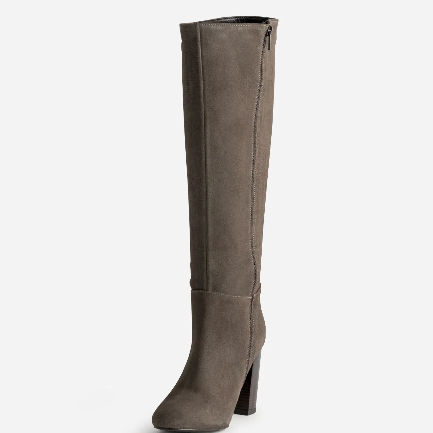 Botte taupe cuir velours^Eram Sale