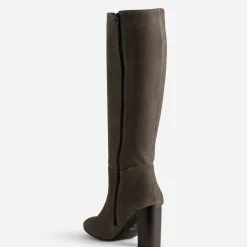 Botte taupe cuir velours^Eram Sale
