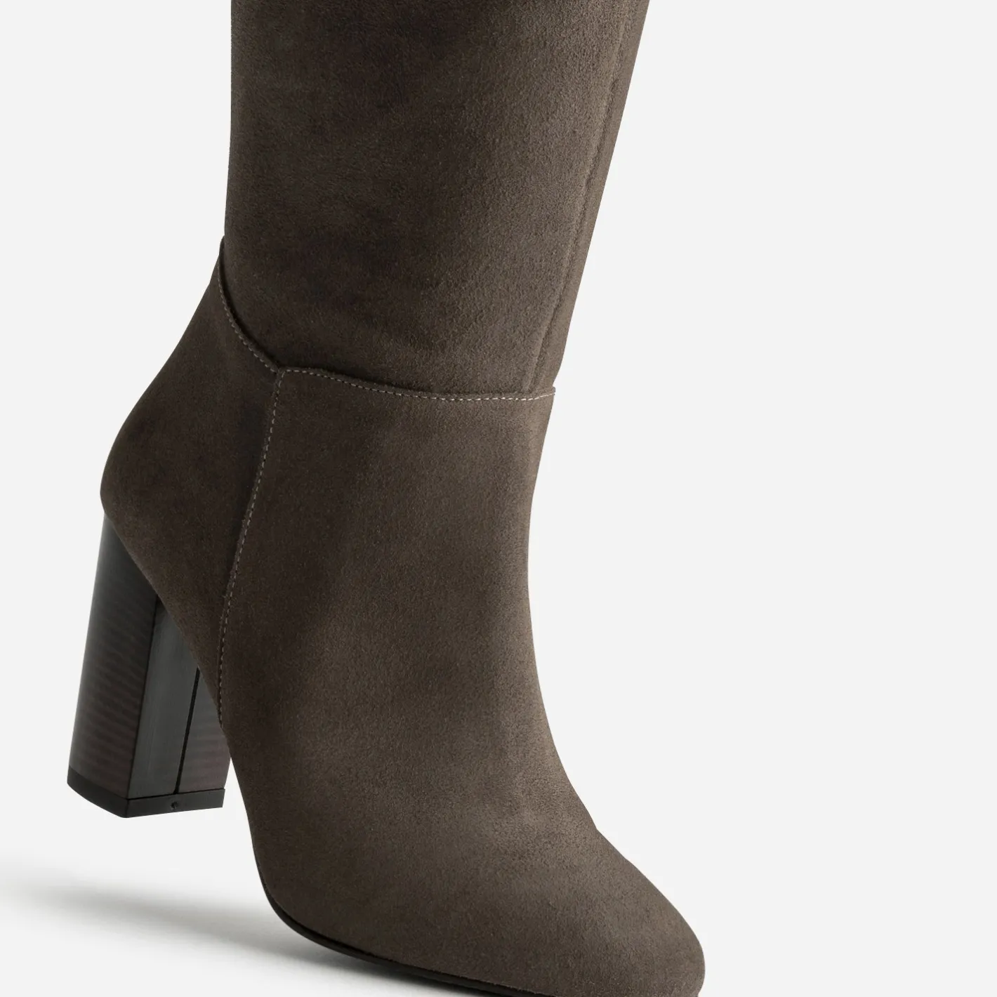 Botte taupe cuir velours^Eram Sale