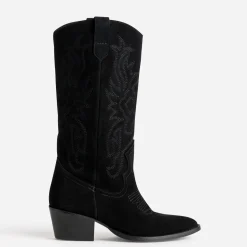 Botte e cuir velours western^Texto New