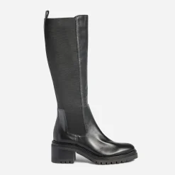 Botte e en cuir avec élastiques côtés^Texto Discount