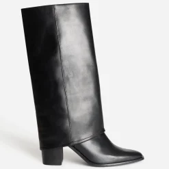 Bottes fourreau e cuir à talon^Texto Sale
