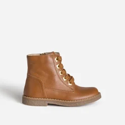 Bottine cuir œillets-fleurs^Buggy