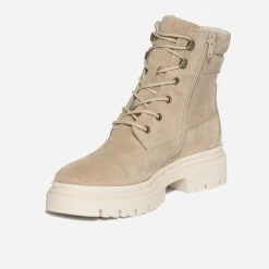 Bottine taupe éco-conçue en cuir velours^Texto Online