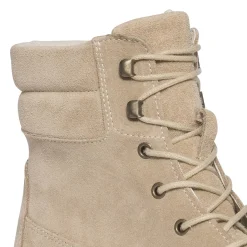 Bottine taupe éco-conçue en cuir velours^Texto Online