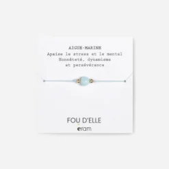 Bracelet pierre aigue-marine^Eram Hot