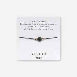 Bracelet pierre black agate^Eram Clearance