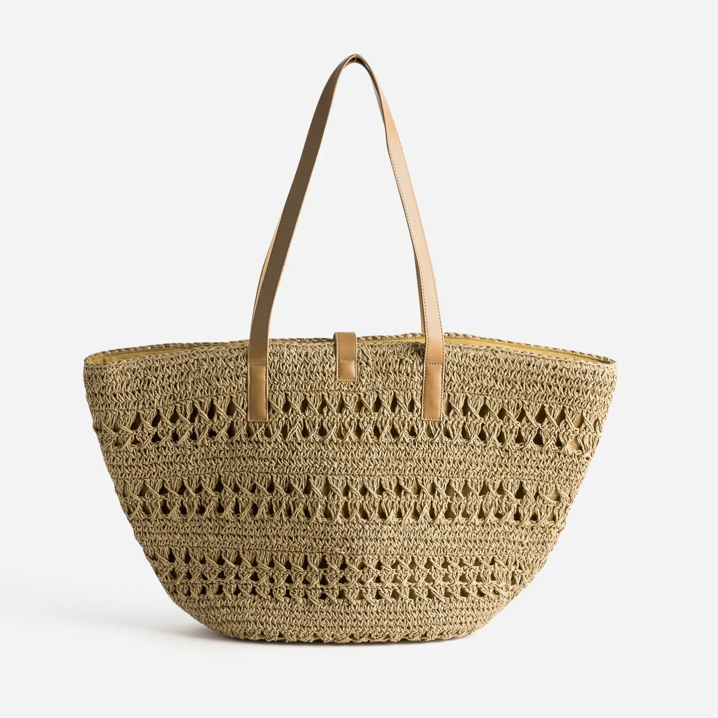 Cabas panier foncé raphia tressé^Eram New