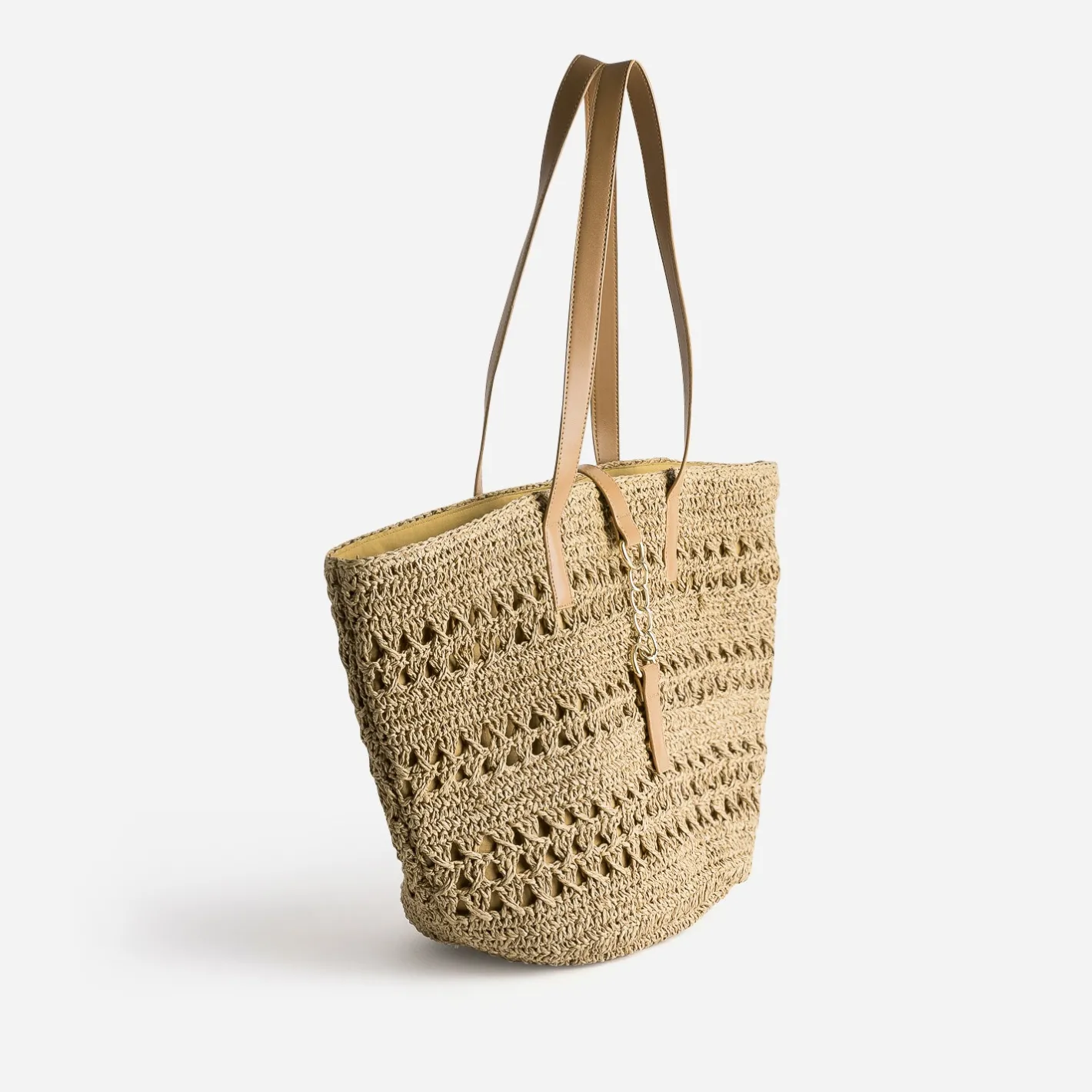 Cabas panier foncé raphia tressé^Eram New