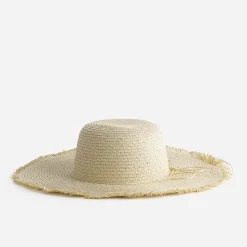 Capeline en paille brodée sequins^Eram New