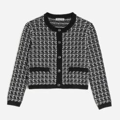 Cardigan tricot effet tweed^Texto Outlet