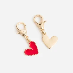 Charms dorés métal cœurs et perles^Eram Sale