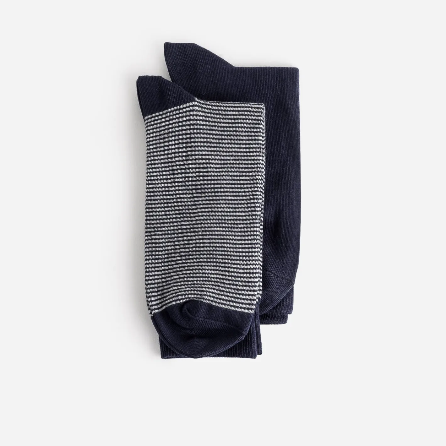 Chaussettes bleu et motif rayures^Eram Discount