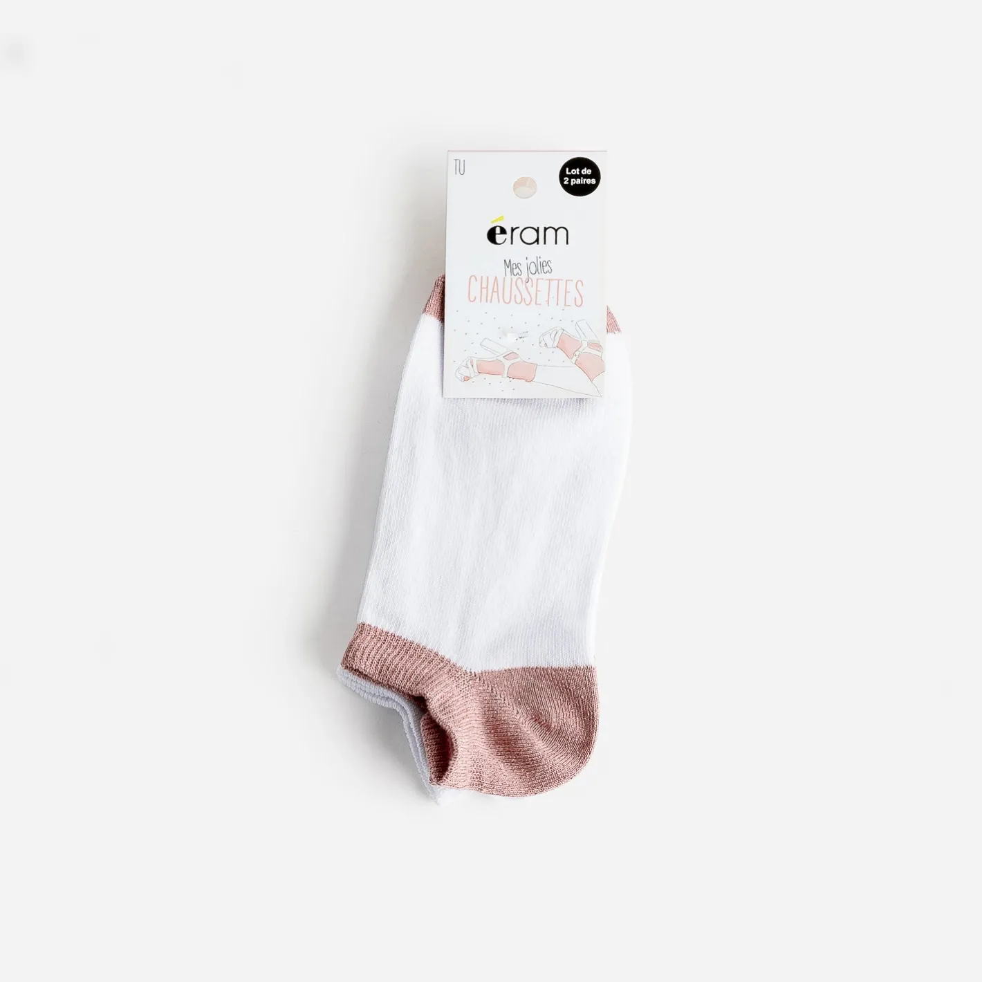 Chaussettes courtes blanches et vieux^Eram Best