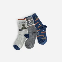 Chaussettes es, marine et kaki^Eram Clearance