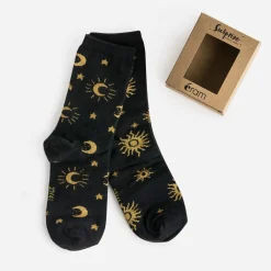 Chaussettes es jacquard motifs dorés^Eram Sale
