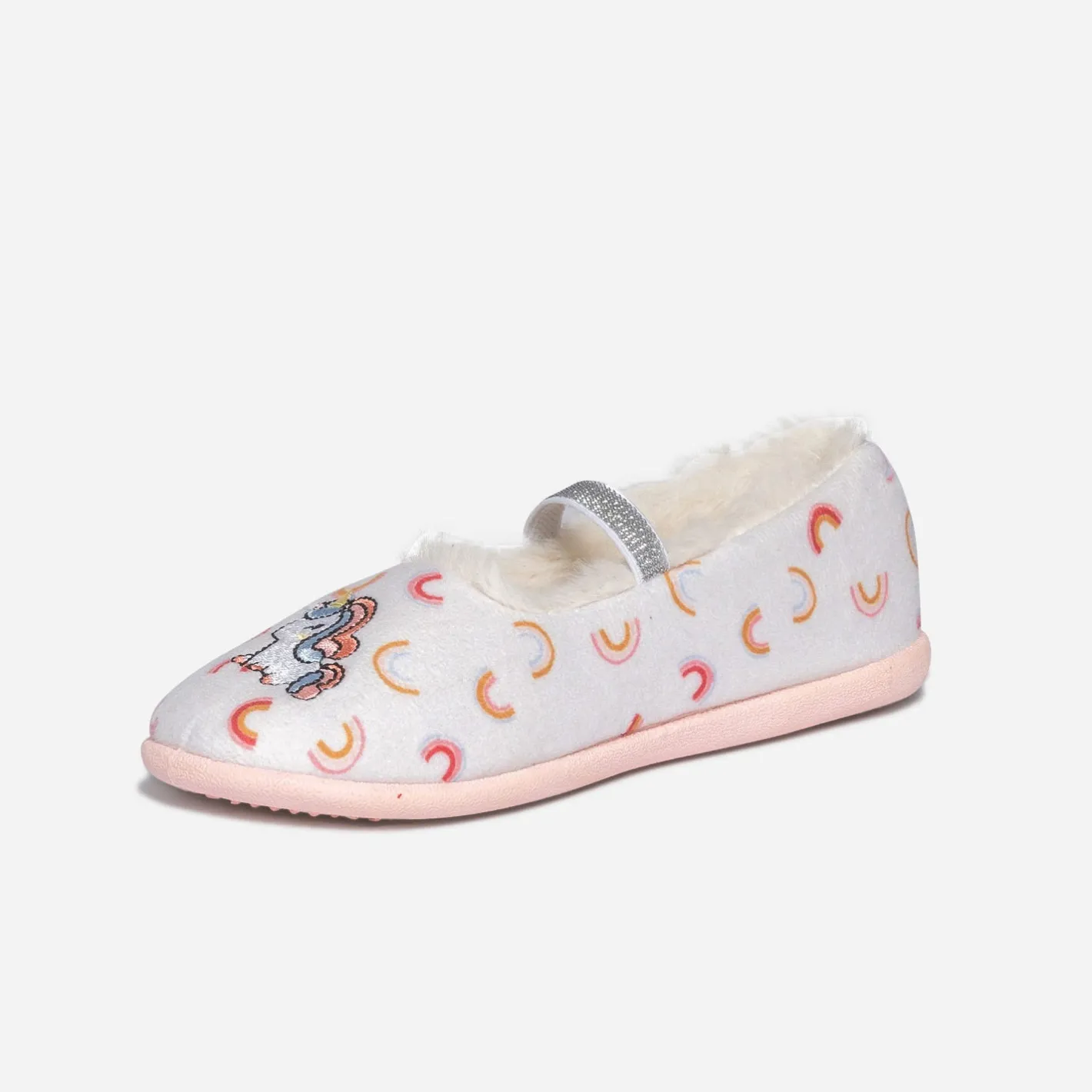 Chausson fourré brodé licorne^Eram Outlet