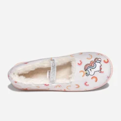 Chausson fourré brodé licorne^Eram Outlet