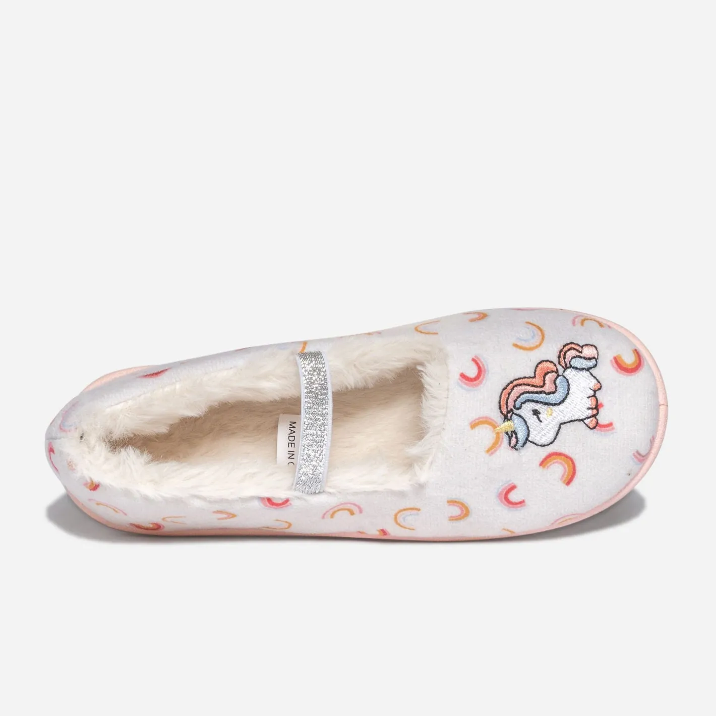 Chausson fourré brodé licorne^Eram Outlet
