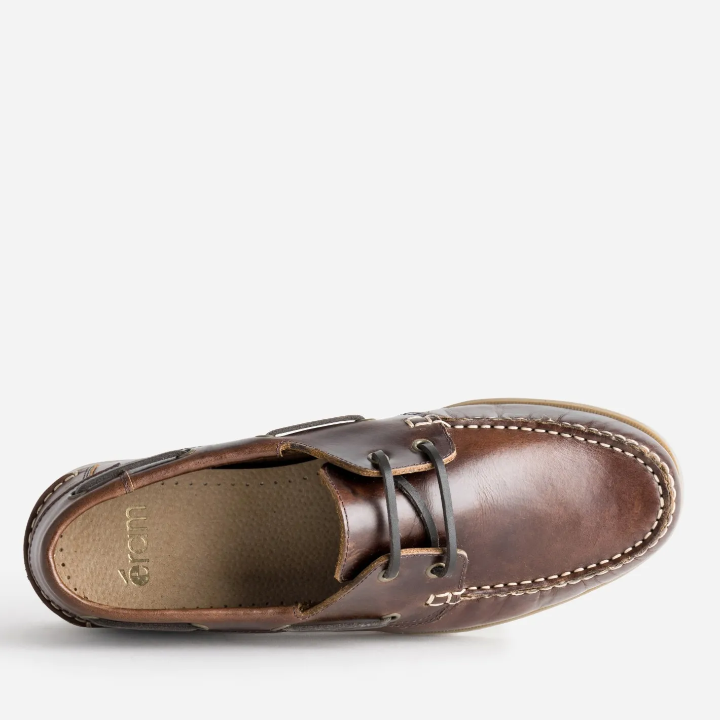 Chaussure bateau cuir^Eram Discount