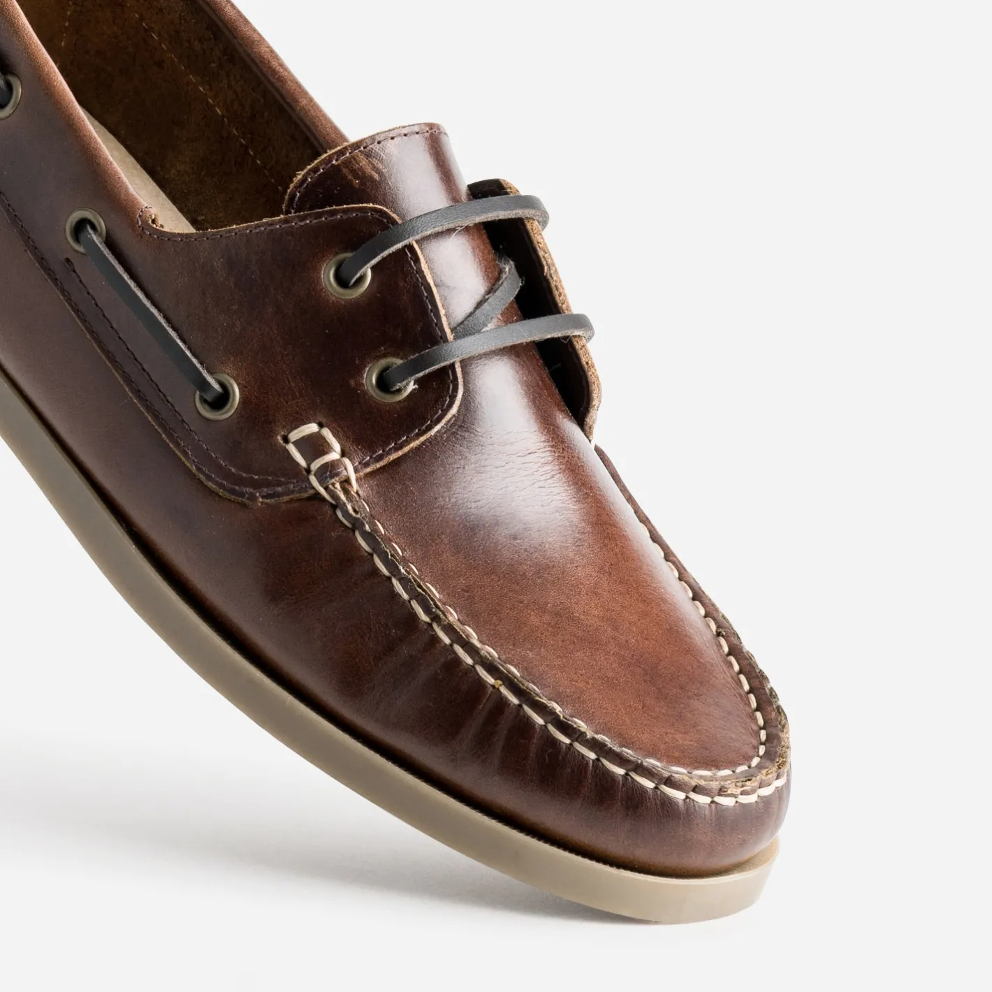 Chaussure bateau cuir^Eram Discount