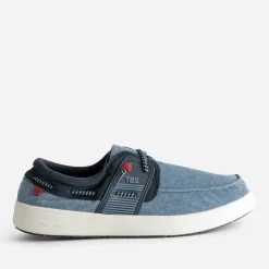 Chaussure-bateau e toile^Tbs