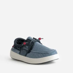 Chaussure-bateau e toile^Tbs