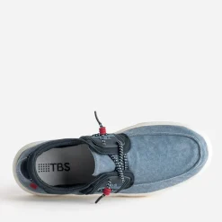 Chaussure-bateau e toile^Tbs