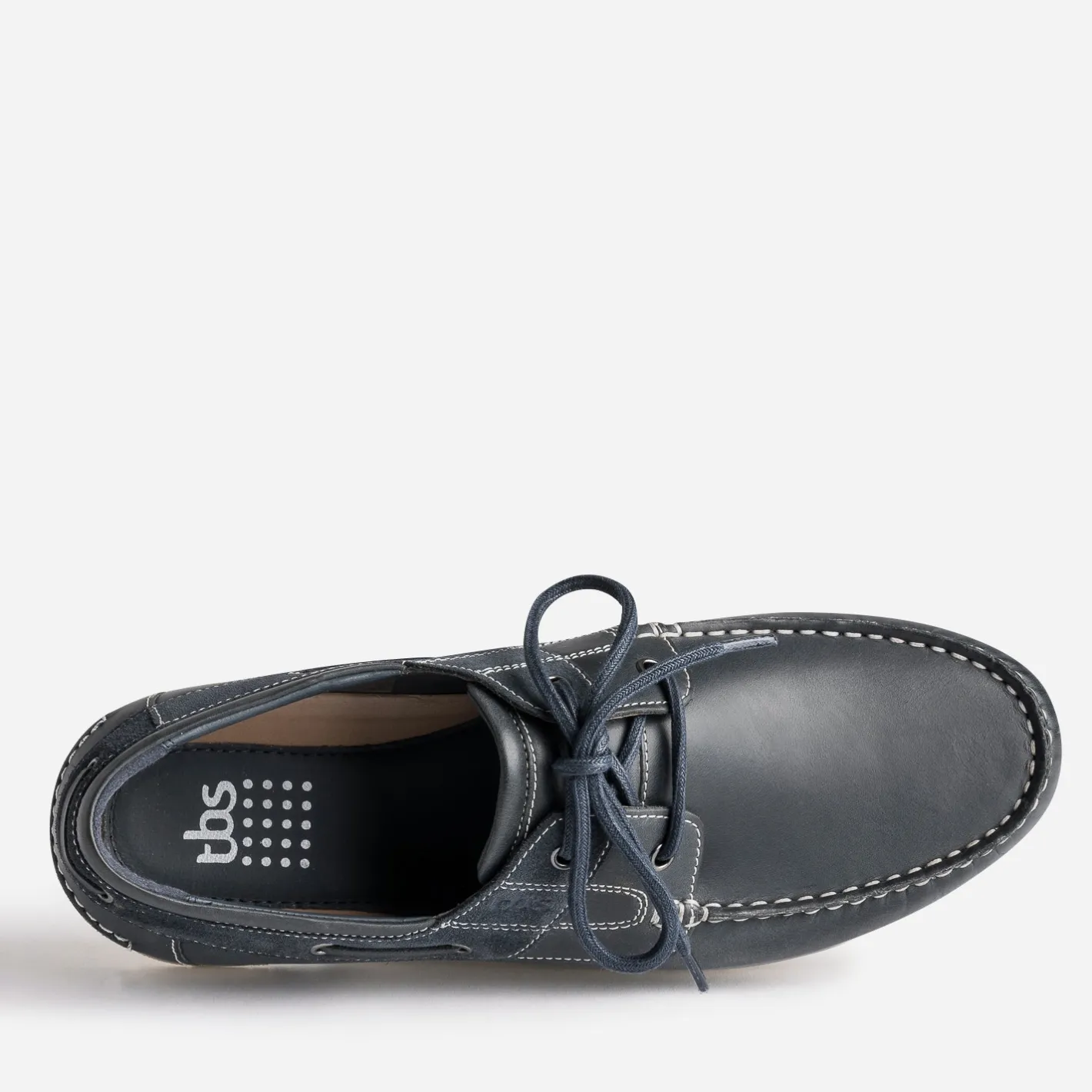Chaussure-bateau en cuir^Tbs Sale