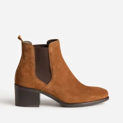 Chelsea boots en cuir velours^Eram