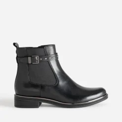 Chelsea boots en cuir bride cloutée^Caprice New