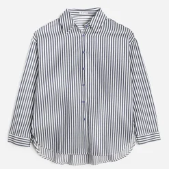 Chemise e rayures blanches^Texto Discount