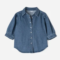 Chemise en jean manches courtes^Texto New