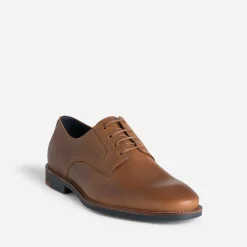 Derby camel cuir embossé^Eram Outlet