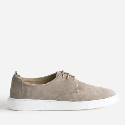 Derby confort taupe en cuir velours^Eram Best