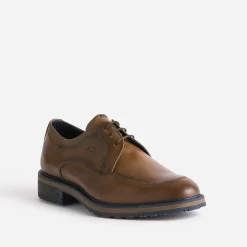 Derby marron clair en cuir^Fluchos New