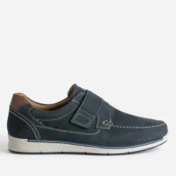 Derby bleu cuir nubuck^FRANCE ARNO Online
