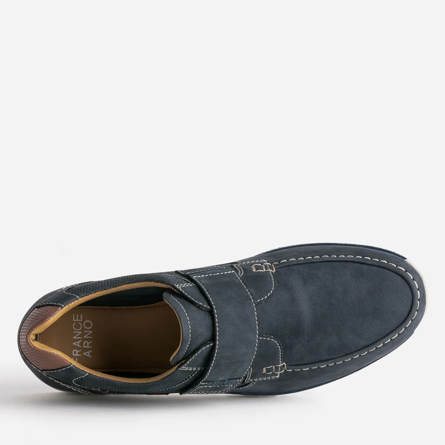 Derby bleu cuir nubuck^FRANCE ARNO Online