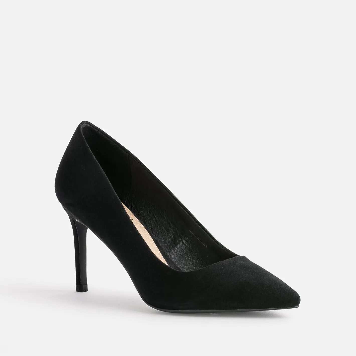 Escarpin suédé éco-conçu à talon fin^Texto Sale