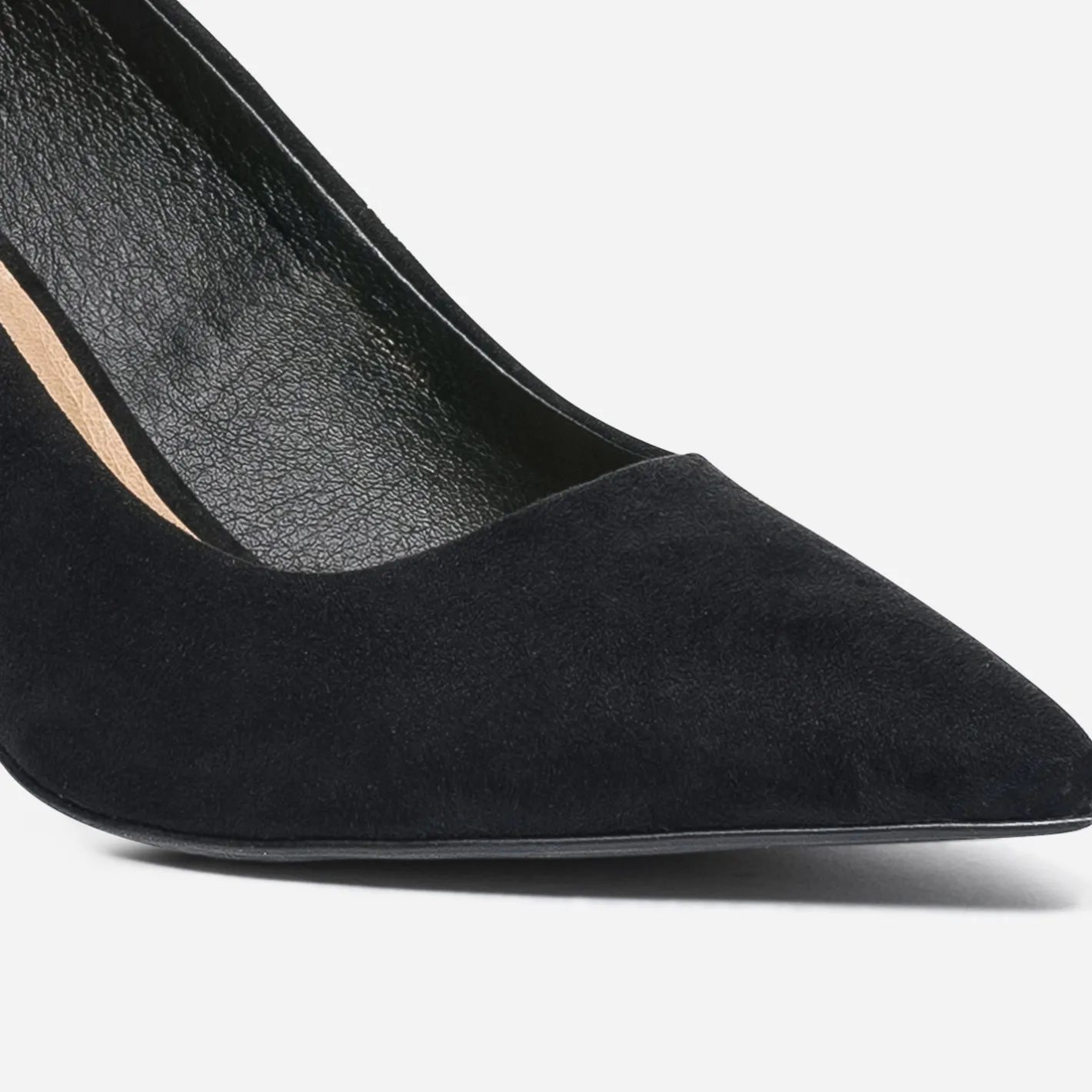 Escarpin suédé éco-conçu à talon fin^Texto Sale